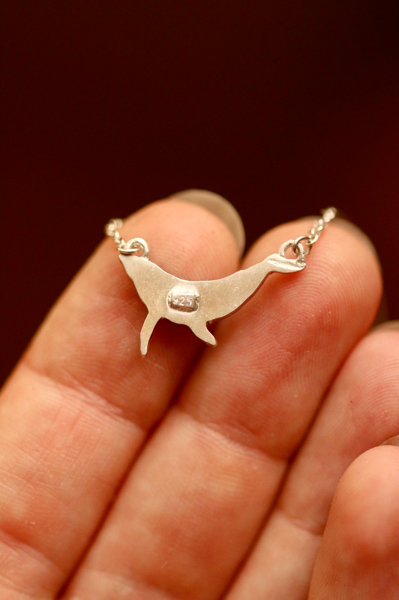 Humpback whale pendant (A)