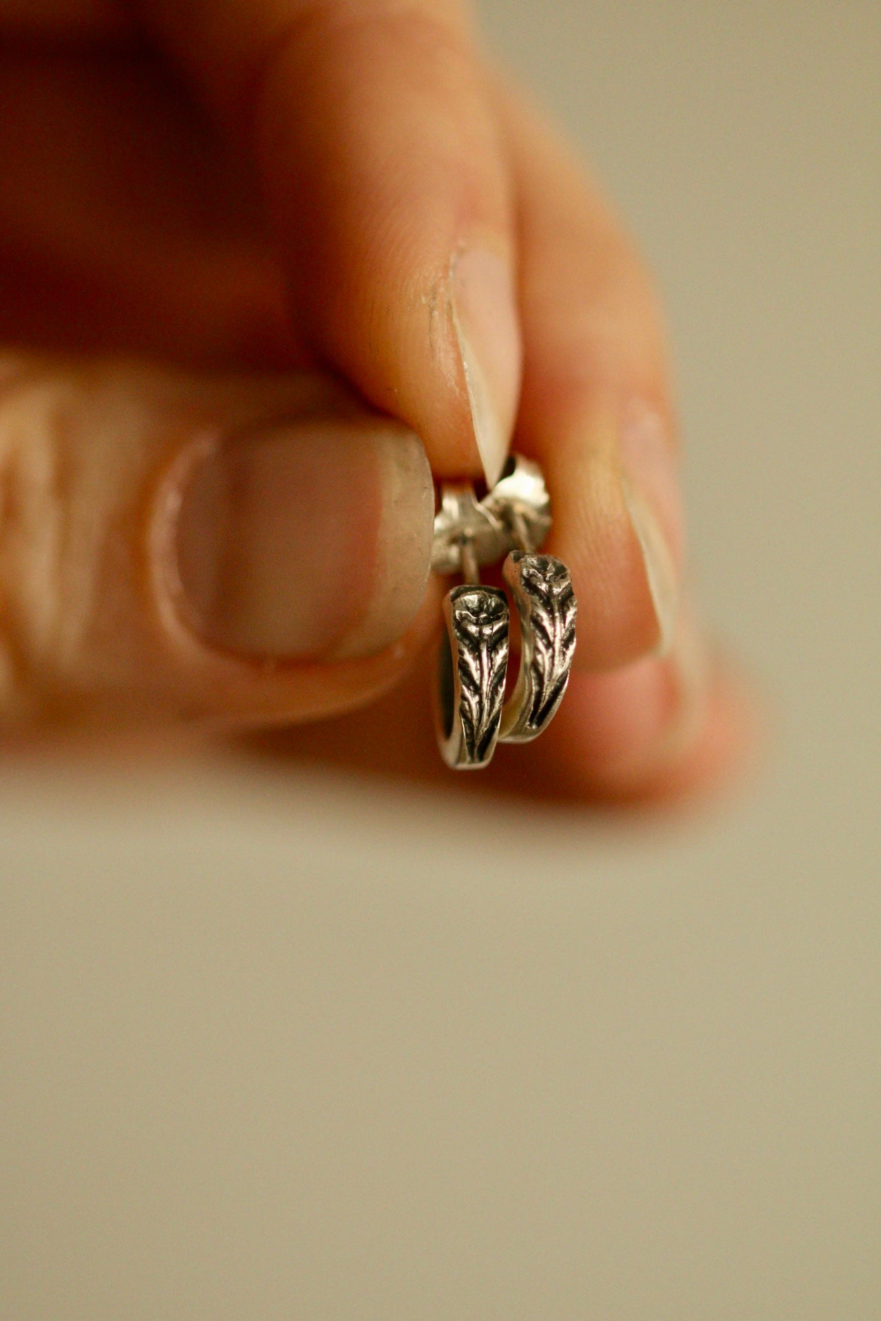 Poppy hoop earrings (preorder)