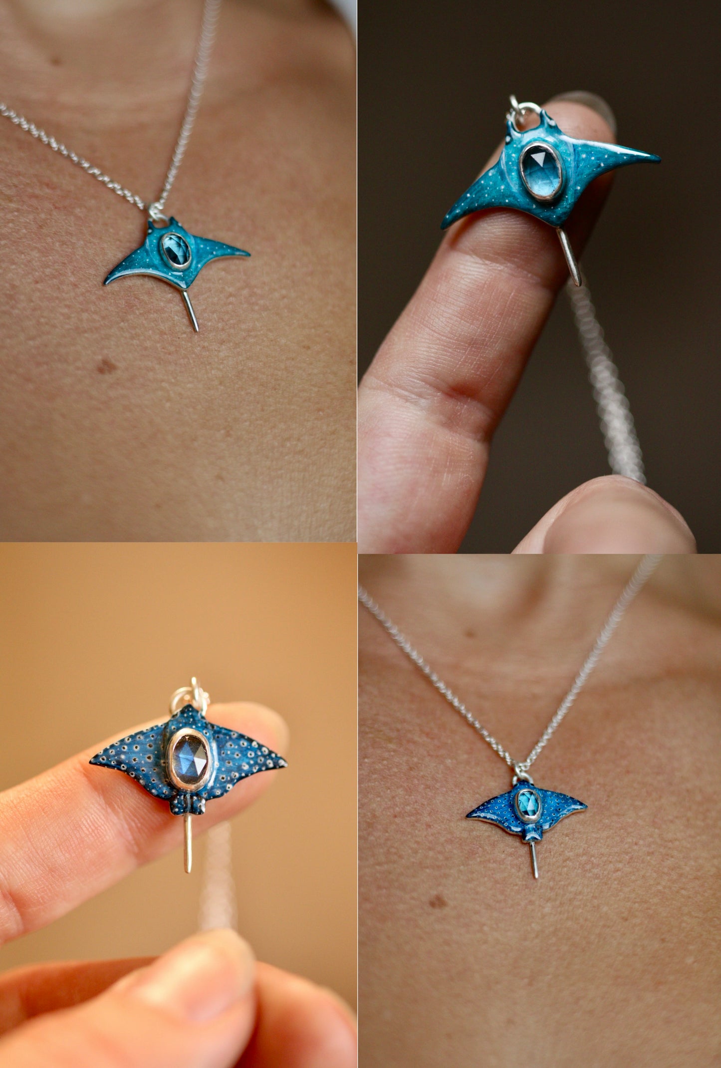 Eagle/manta ray pendant preorder