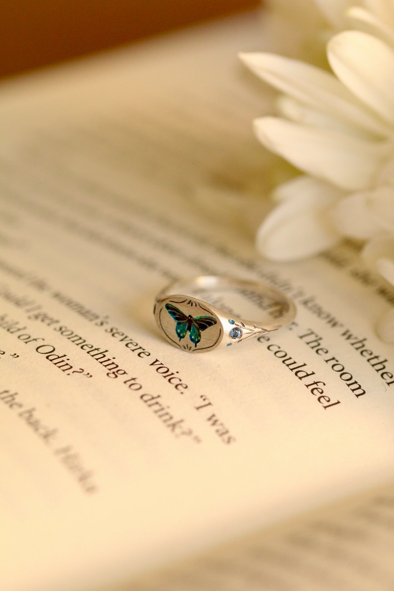 Pipevine swallowtail signet ring preorder- Deposit for Winifred