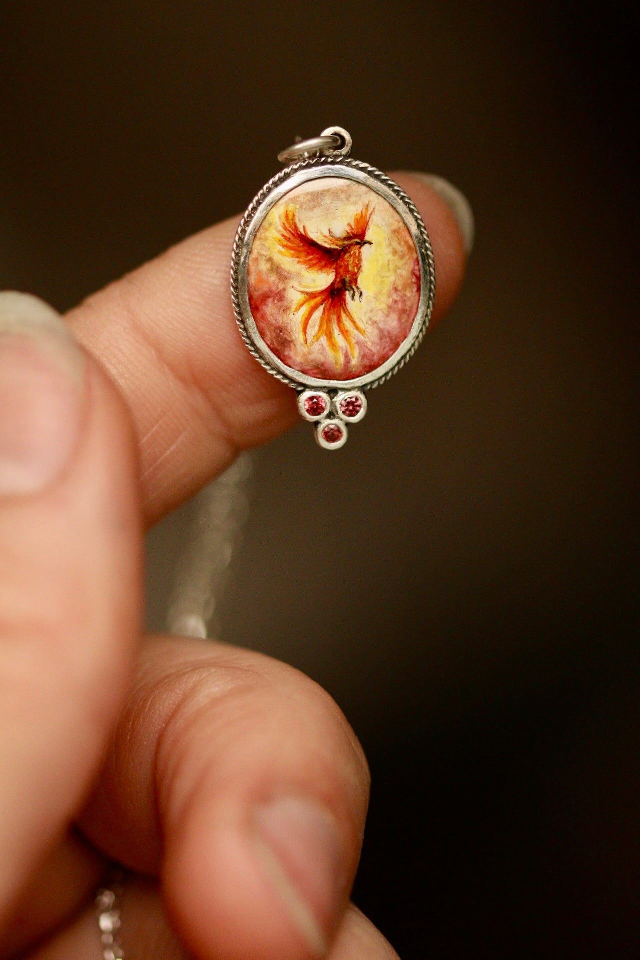 PREORDER Phoenix rising pendant