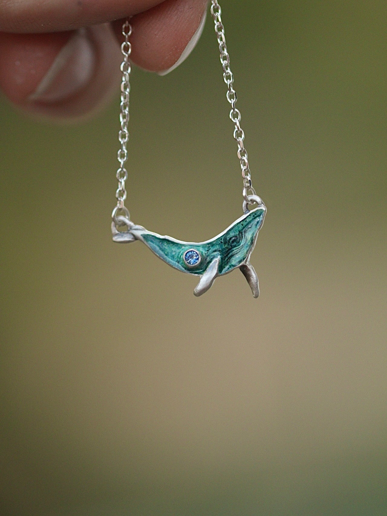 Humpback whale pendant (B)