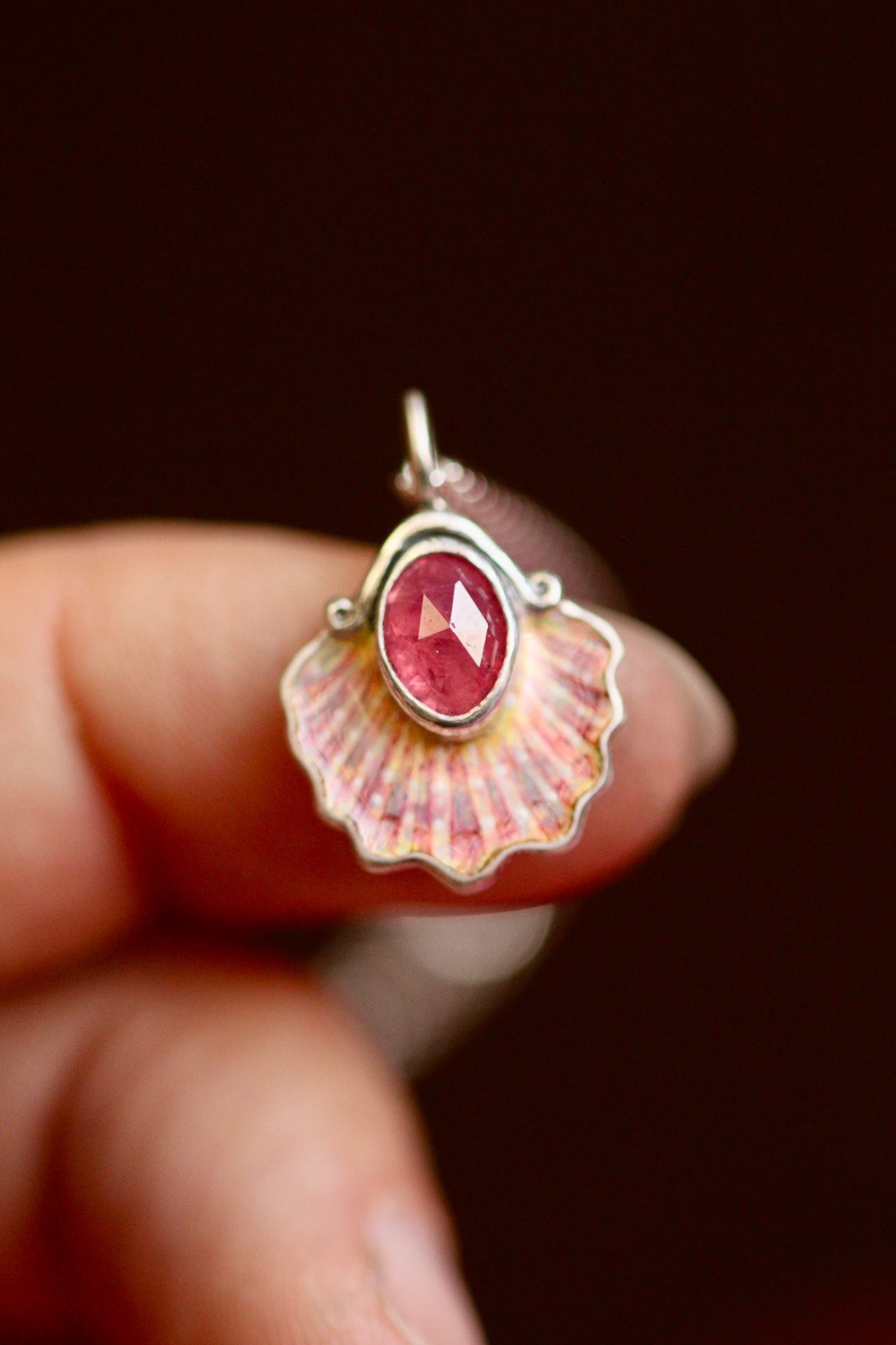 Mermaid shell pendant