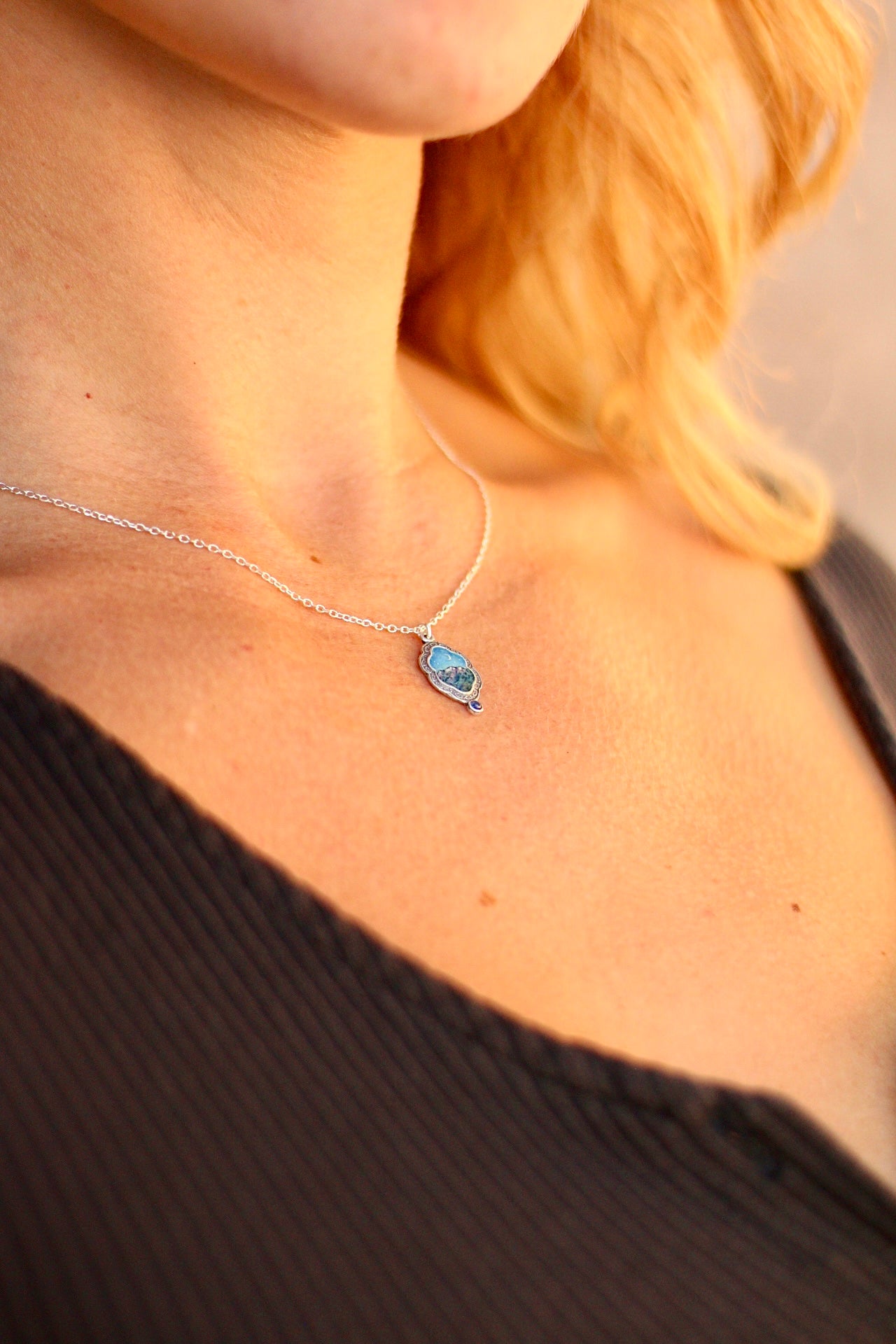 Take me to the mountains portal pendant