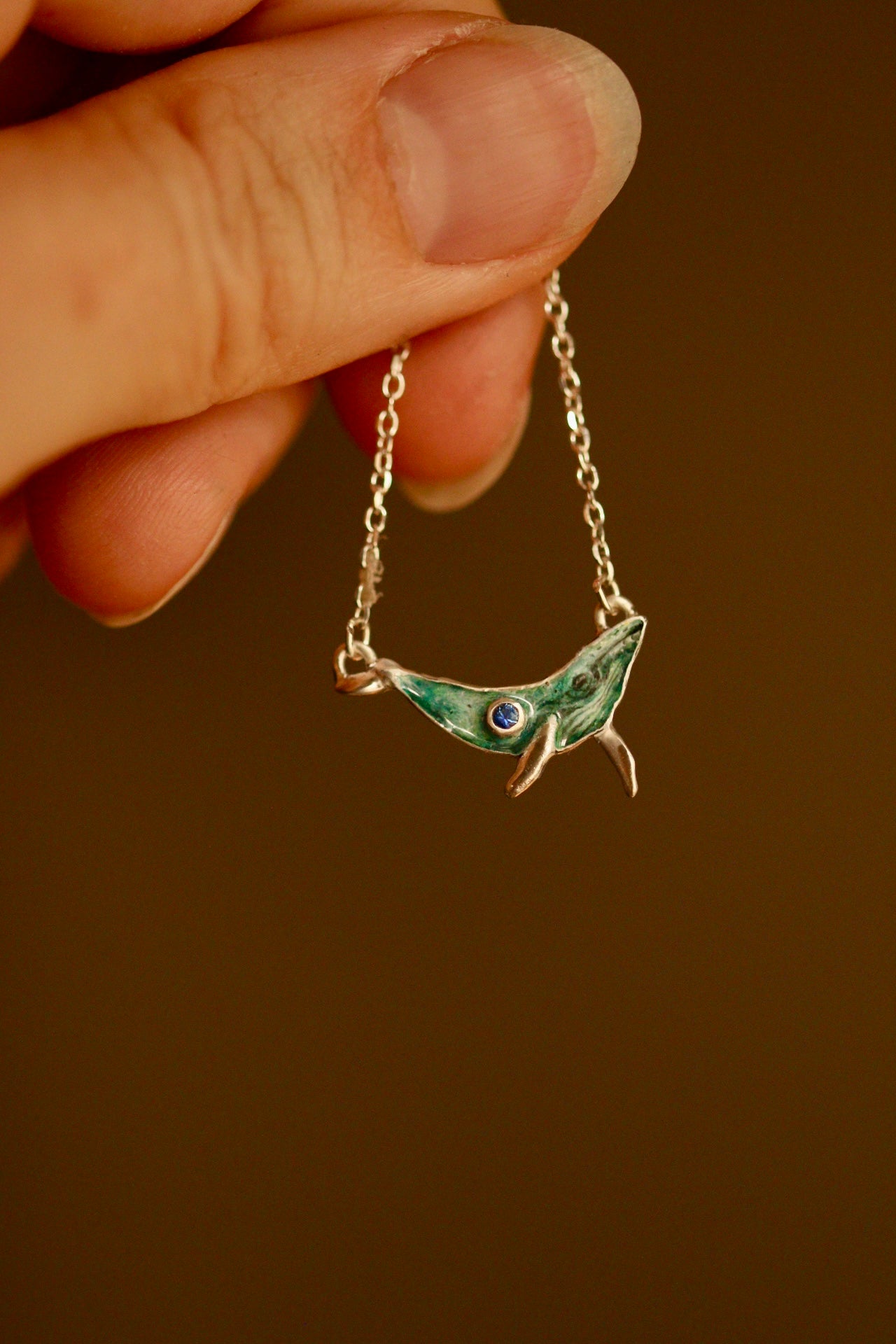 Humpback whale pendant (A)