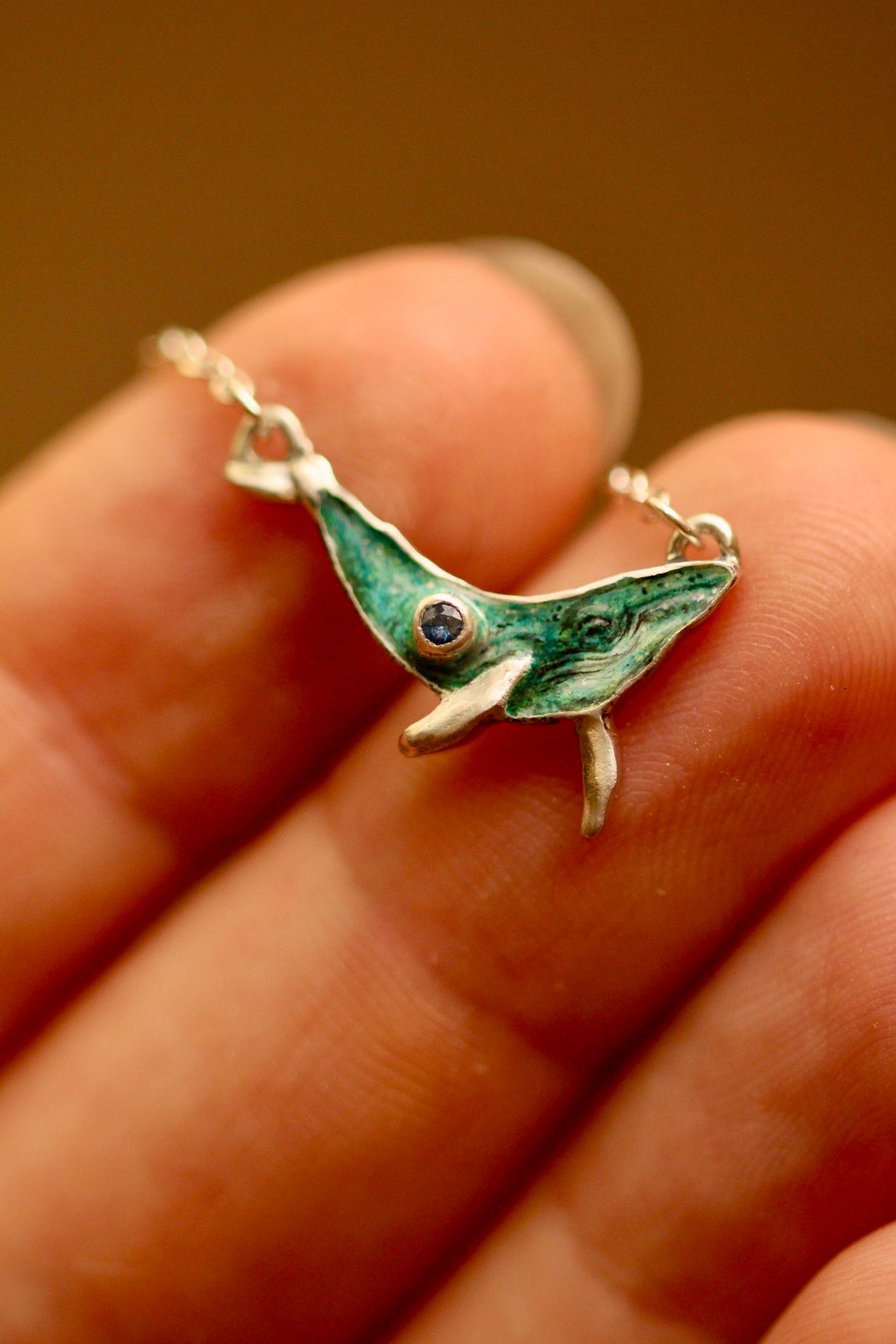 Humpback whale pendant (B)
