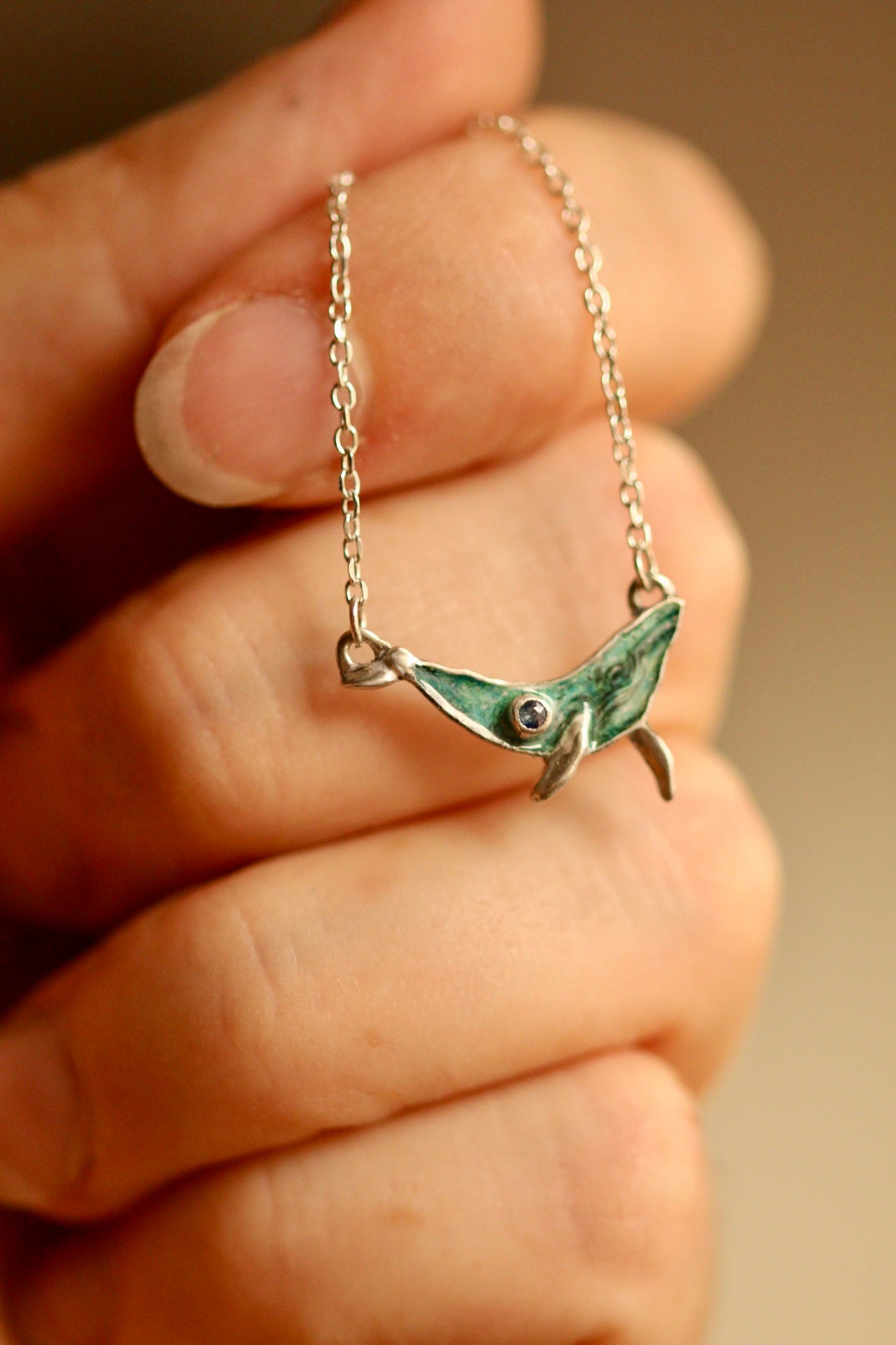 Humpback whale pendant (B)