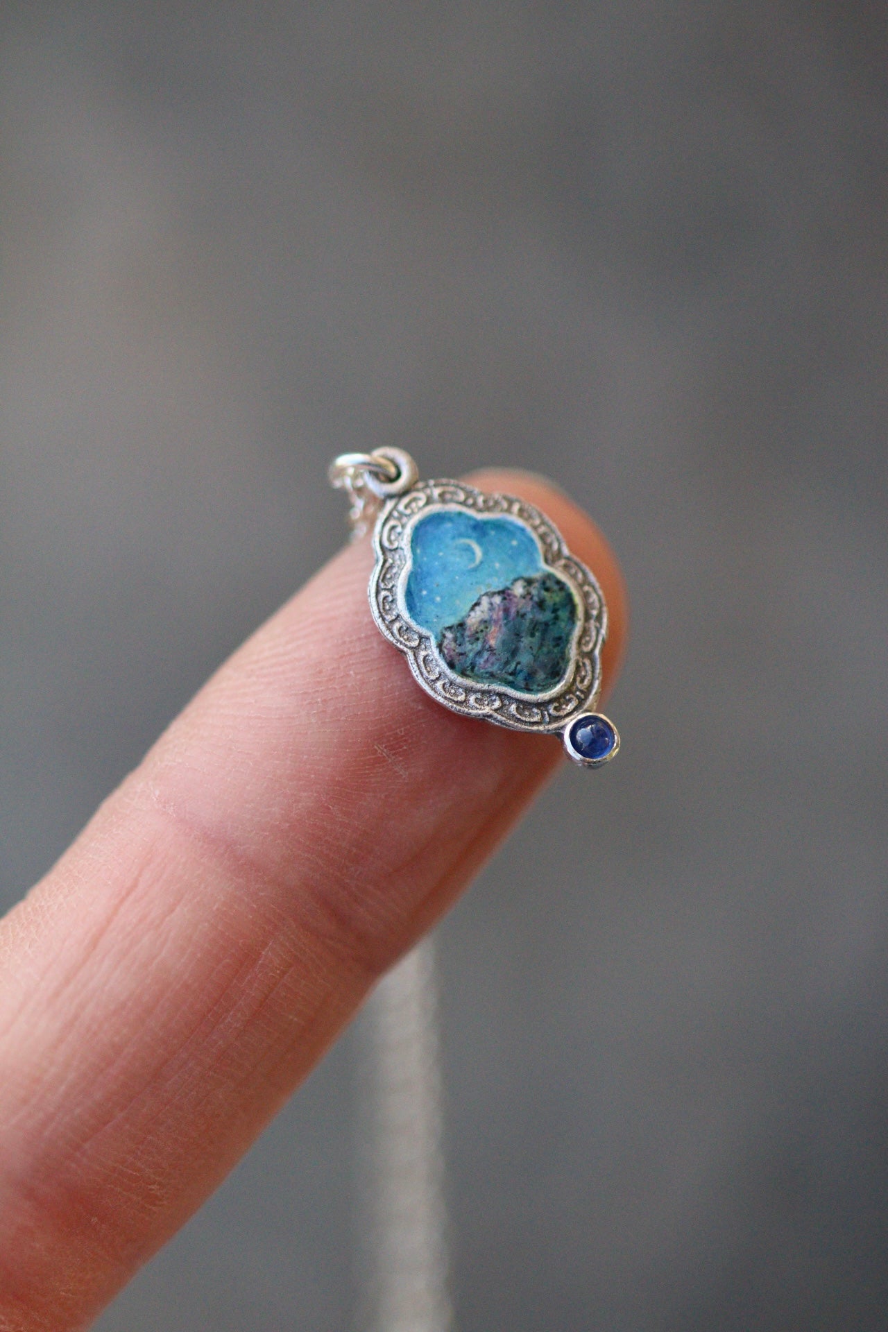 Take me to the mountains portal pendant