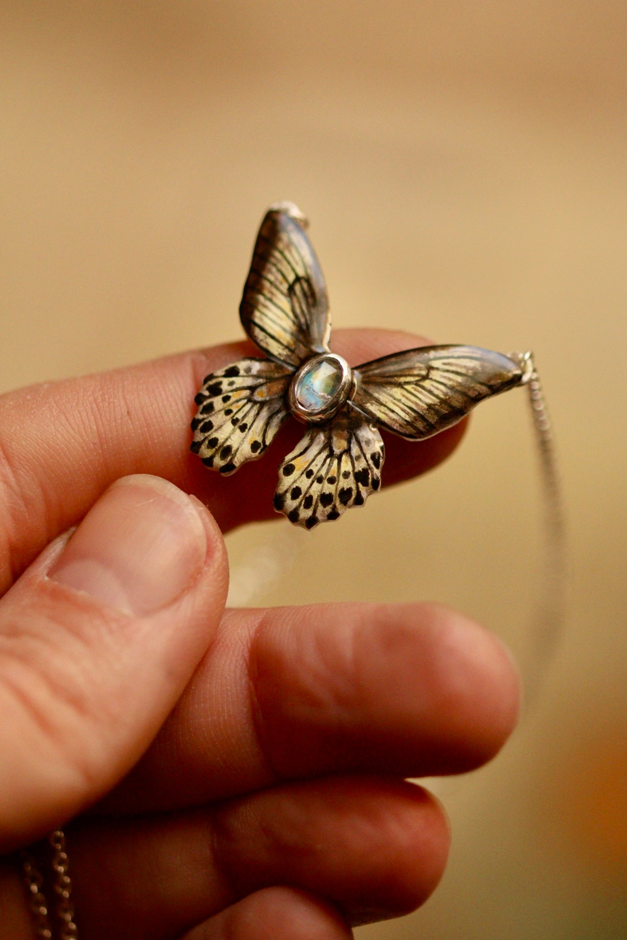Mormon butterfly pendant