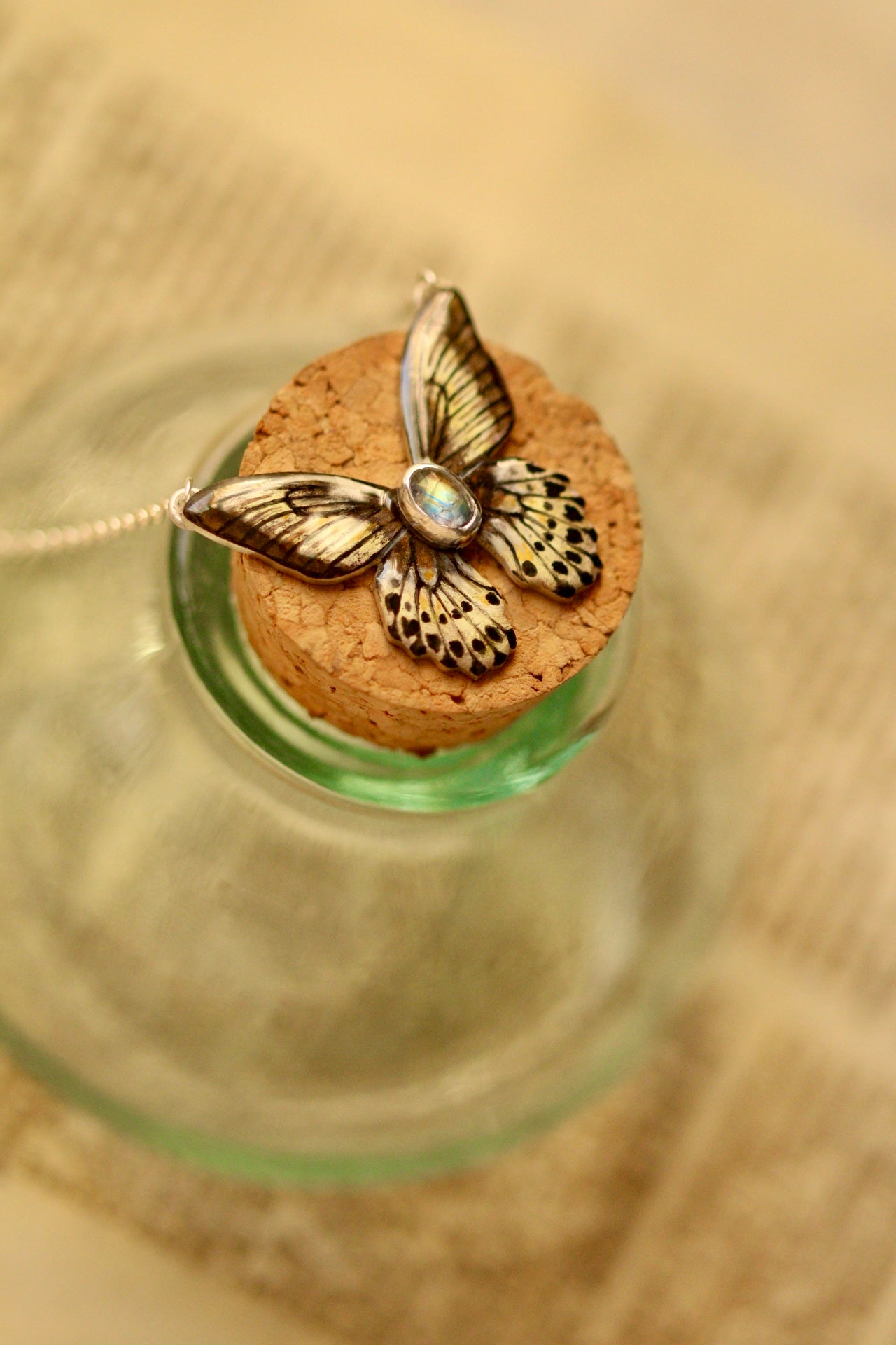 Mormon butterfly pendant