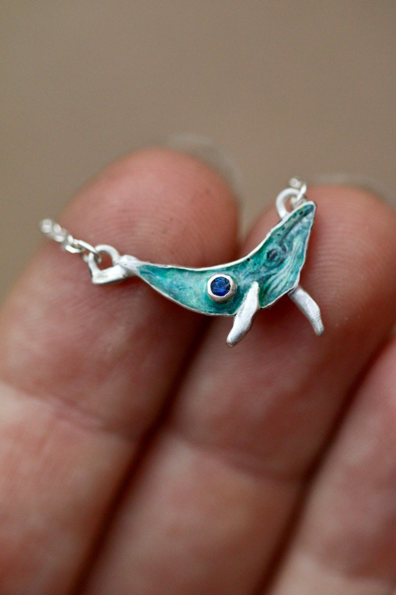 Humpback whale pendant (A)