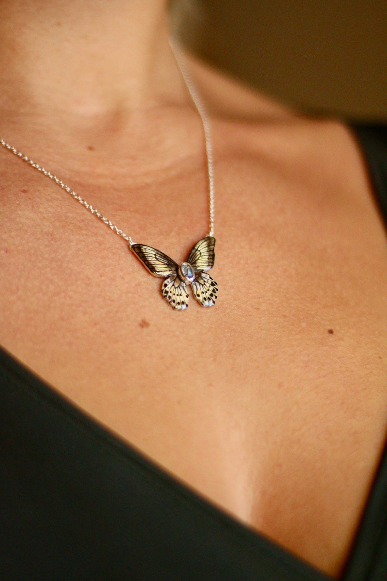 Mormon butterfly pendant