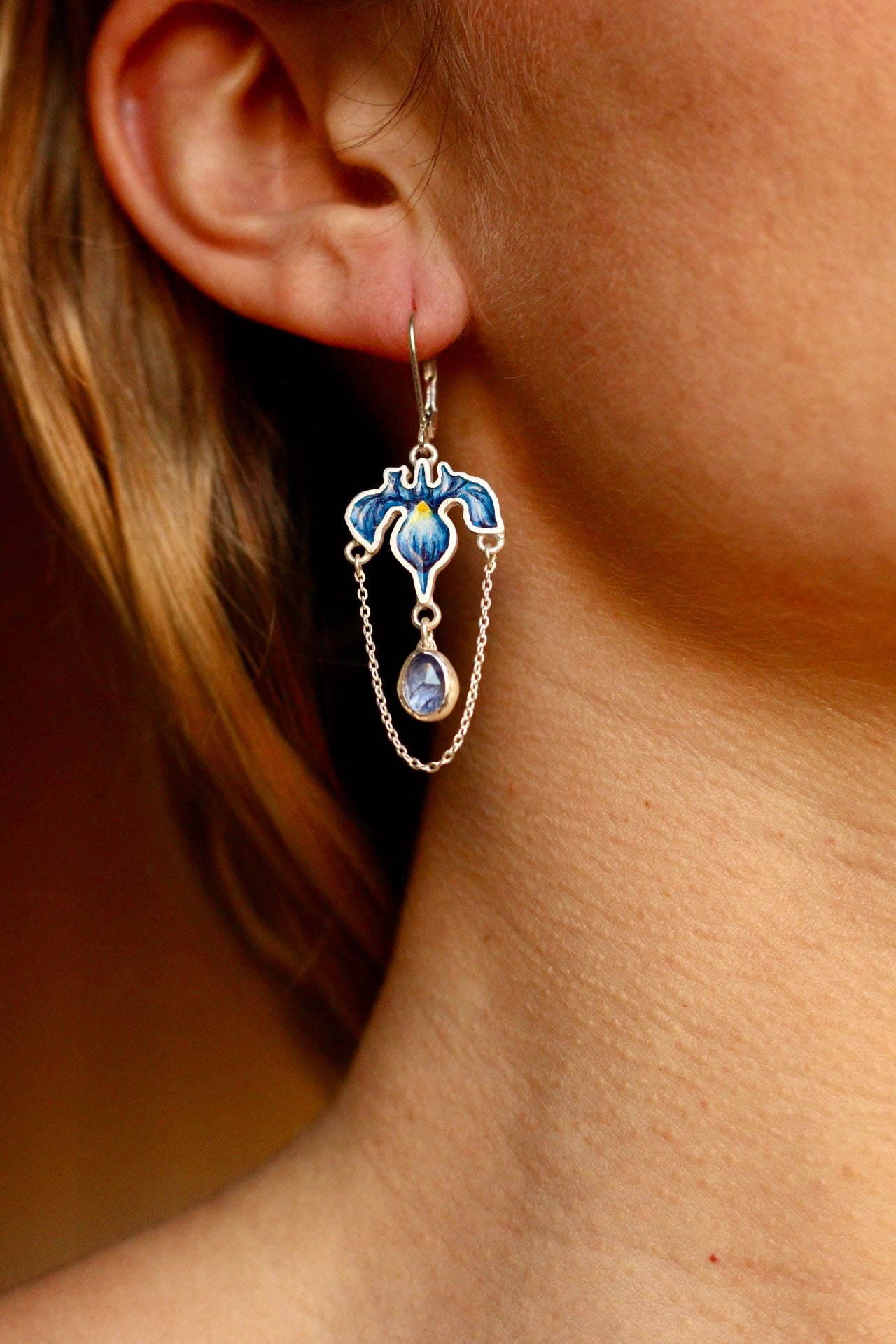 Iris earrings (pair A)
