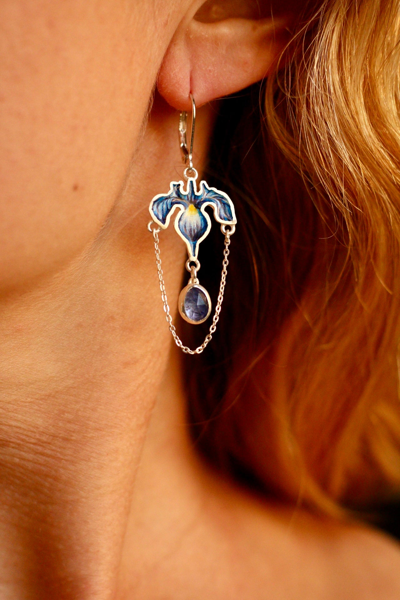 Iris earrings (pair A)