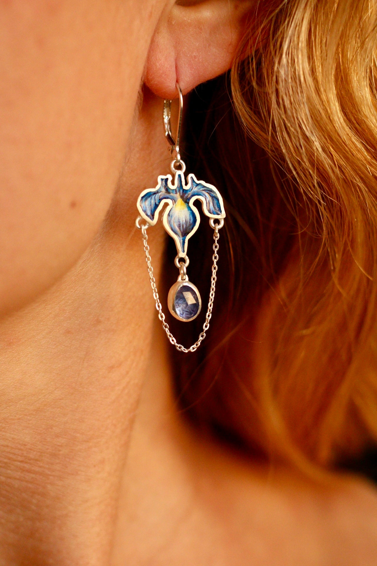 Iris earrings (pair A)
