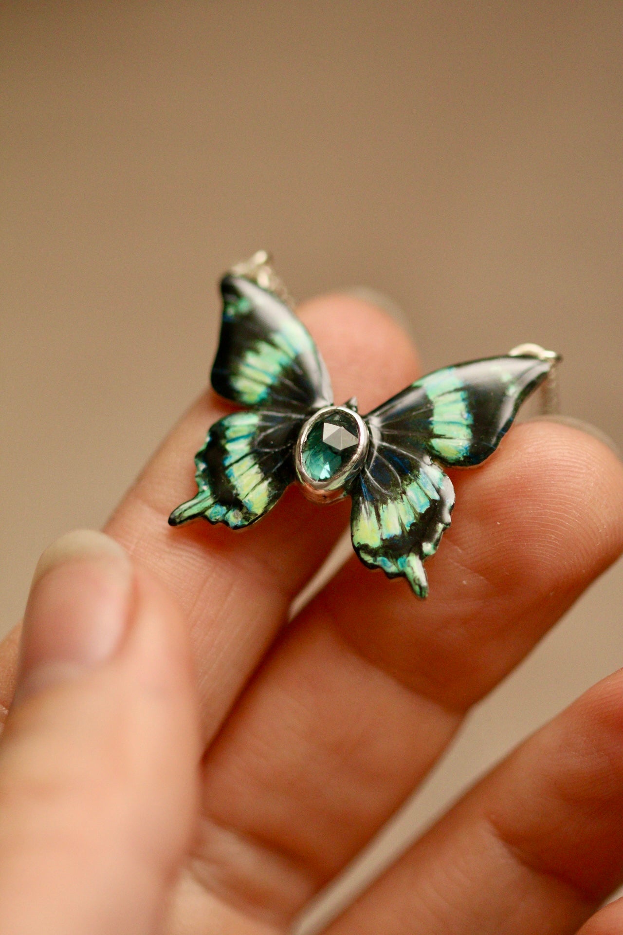 Laglaize’s swallowtail butterfly pendant