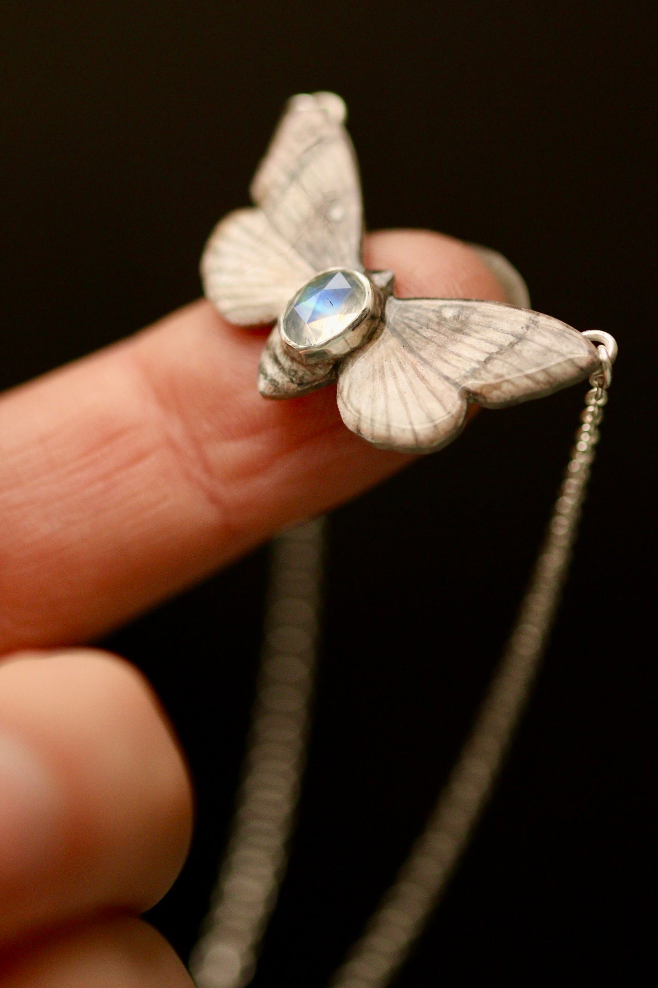 Pine-tree lappet moth pendant