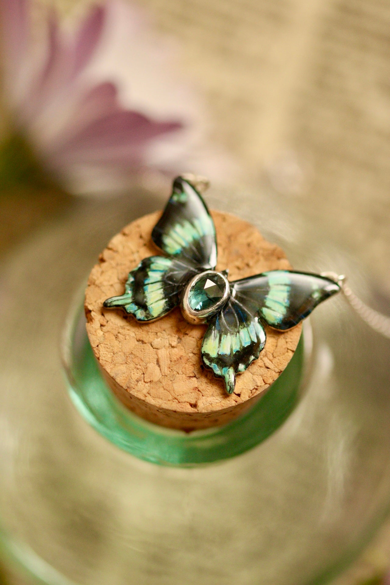 Laglaize’s swallowtail butterfly pendant