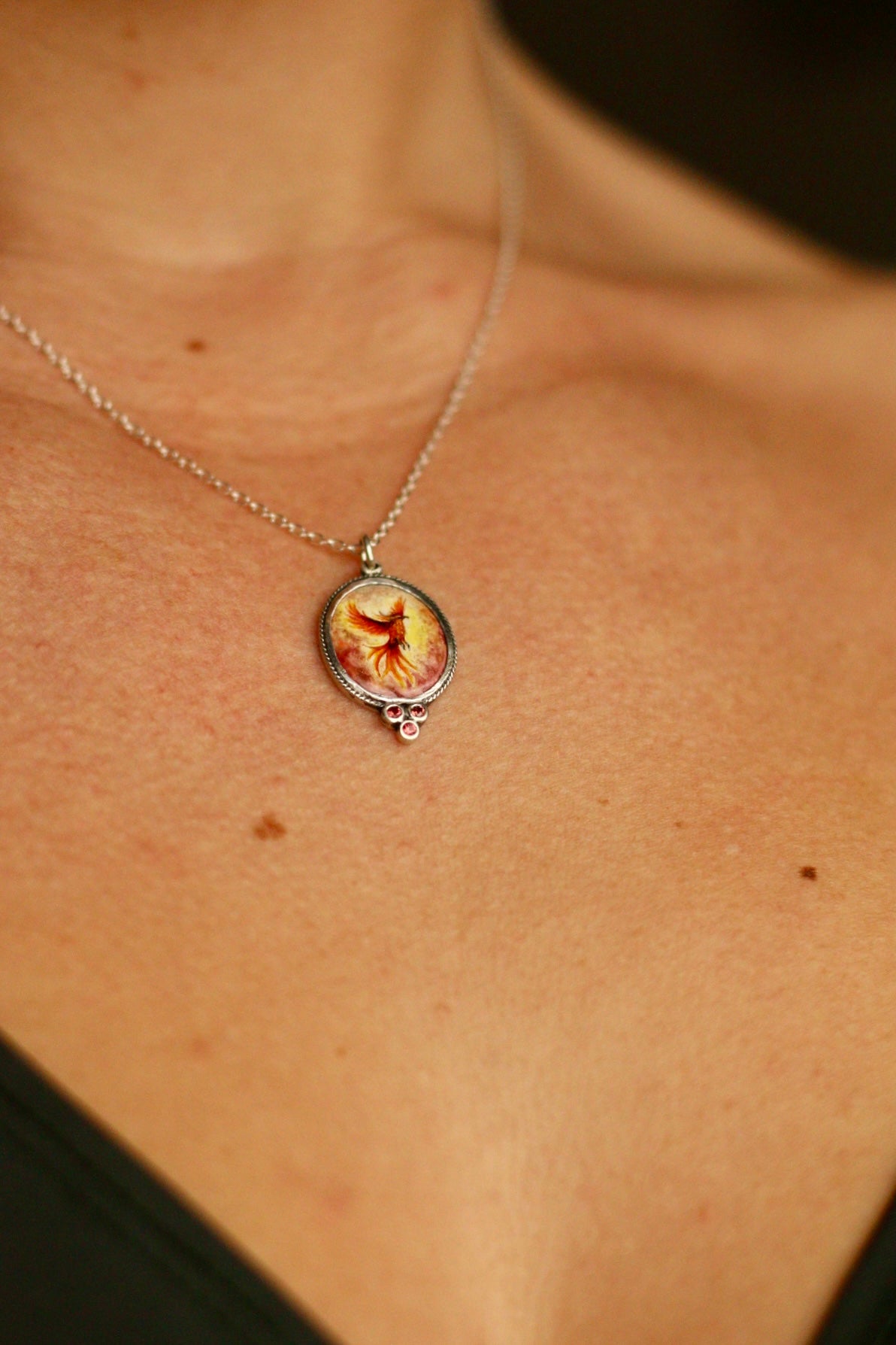 Phoenix rising pendant