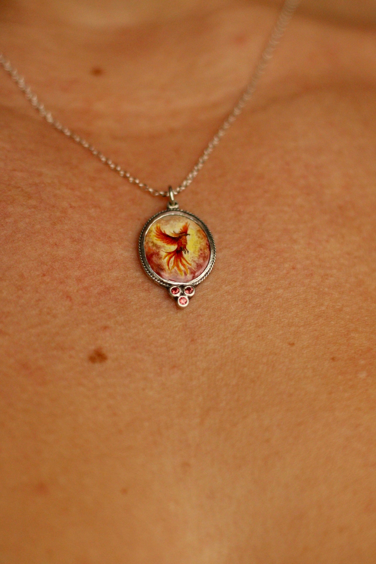 Phoenix rising pendant