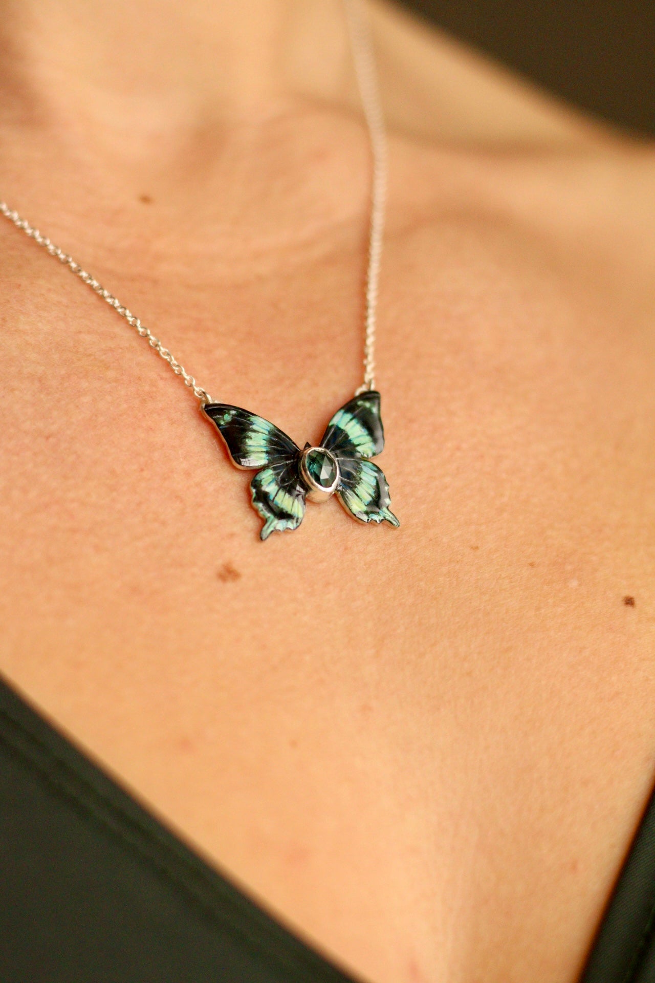 Laglaize’s swallowtail butterfly pendant