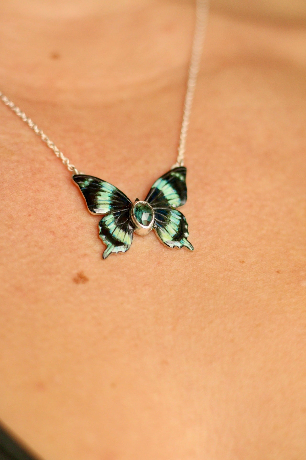 Laglaize’s swallowtail butterfly pendant