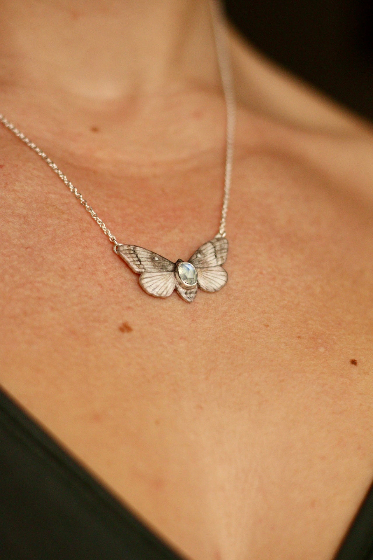Pine-tree lappet moth pendant