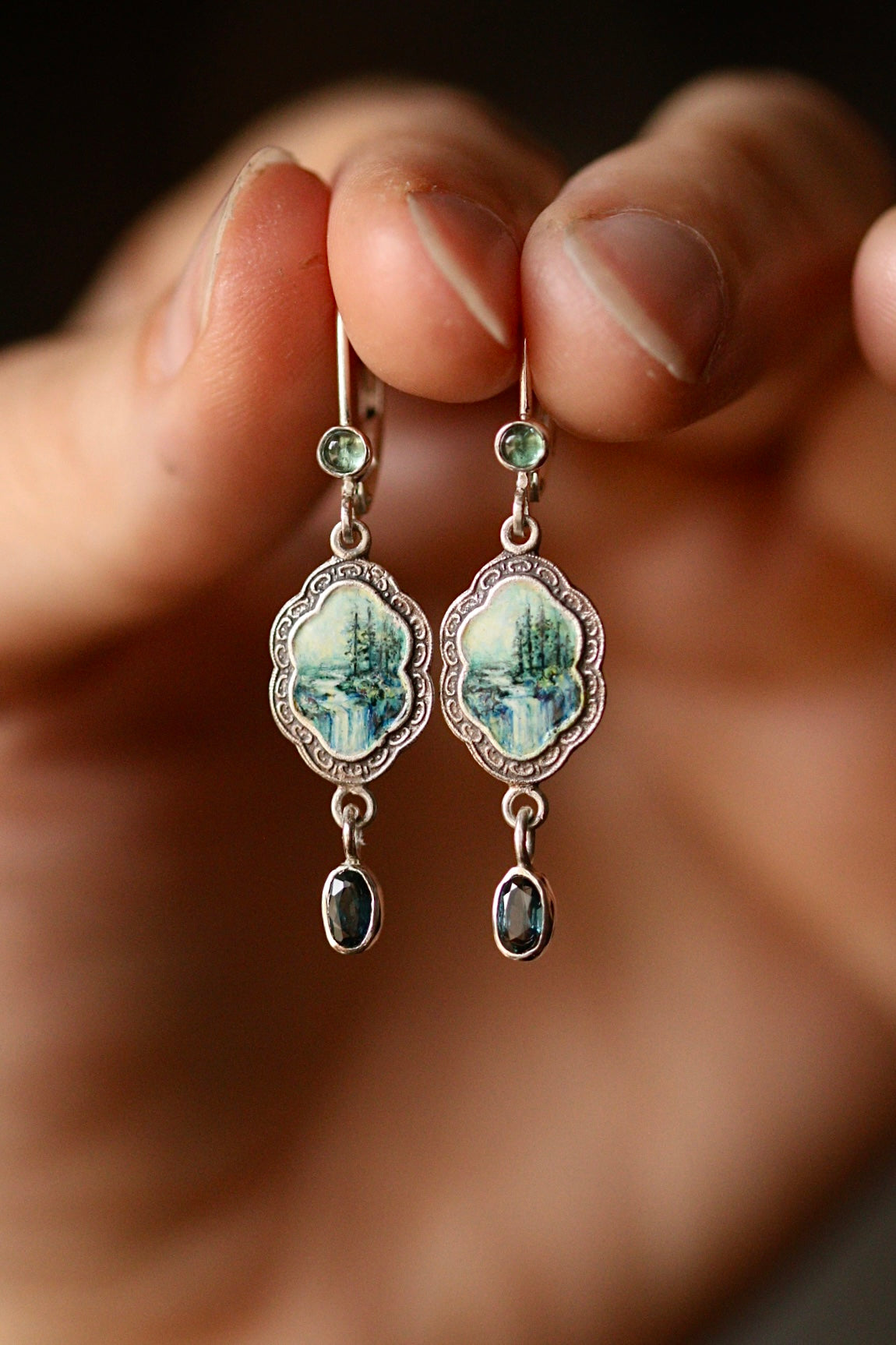 In search of waterfalls earrings