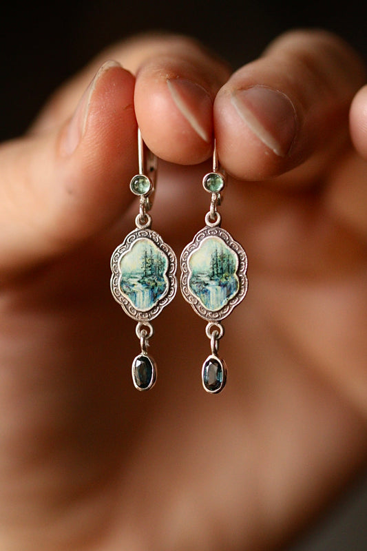 In search of waterfalls earrings