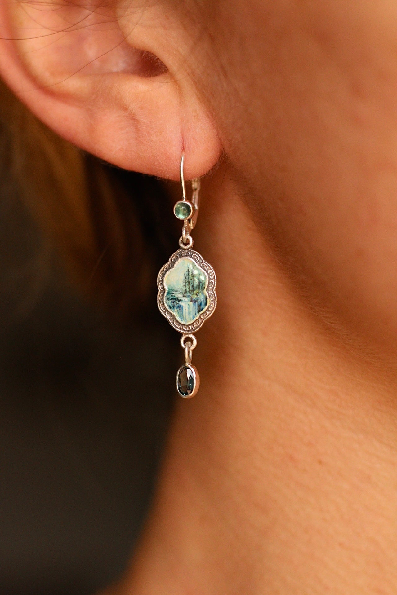 In search of waterfalls earrings