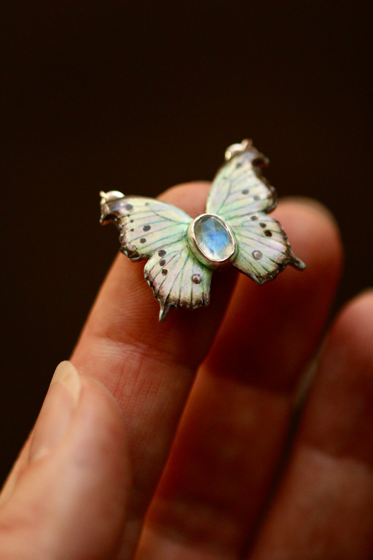 Mother-of-pearl butterfly pendant