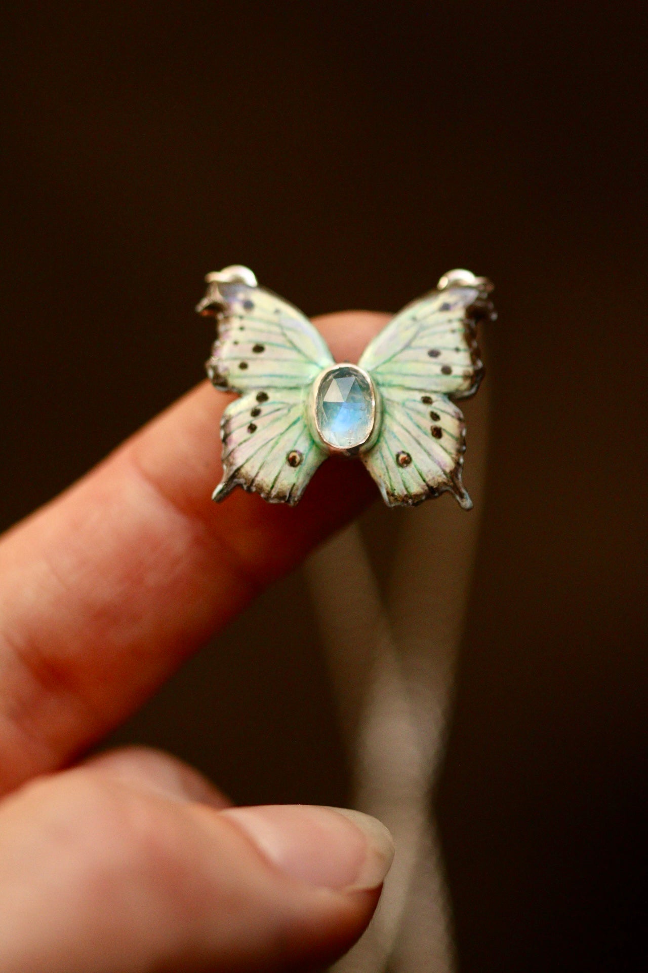 Mother-of-pearl butterfly pendant