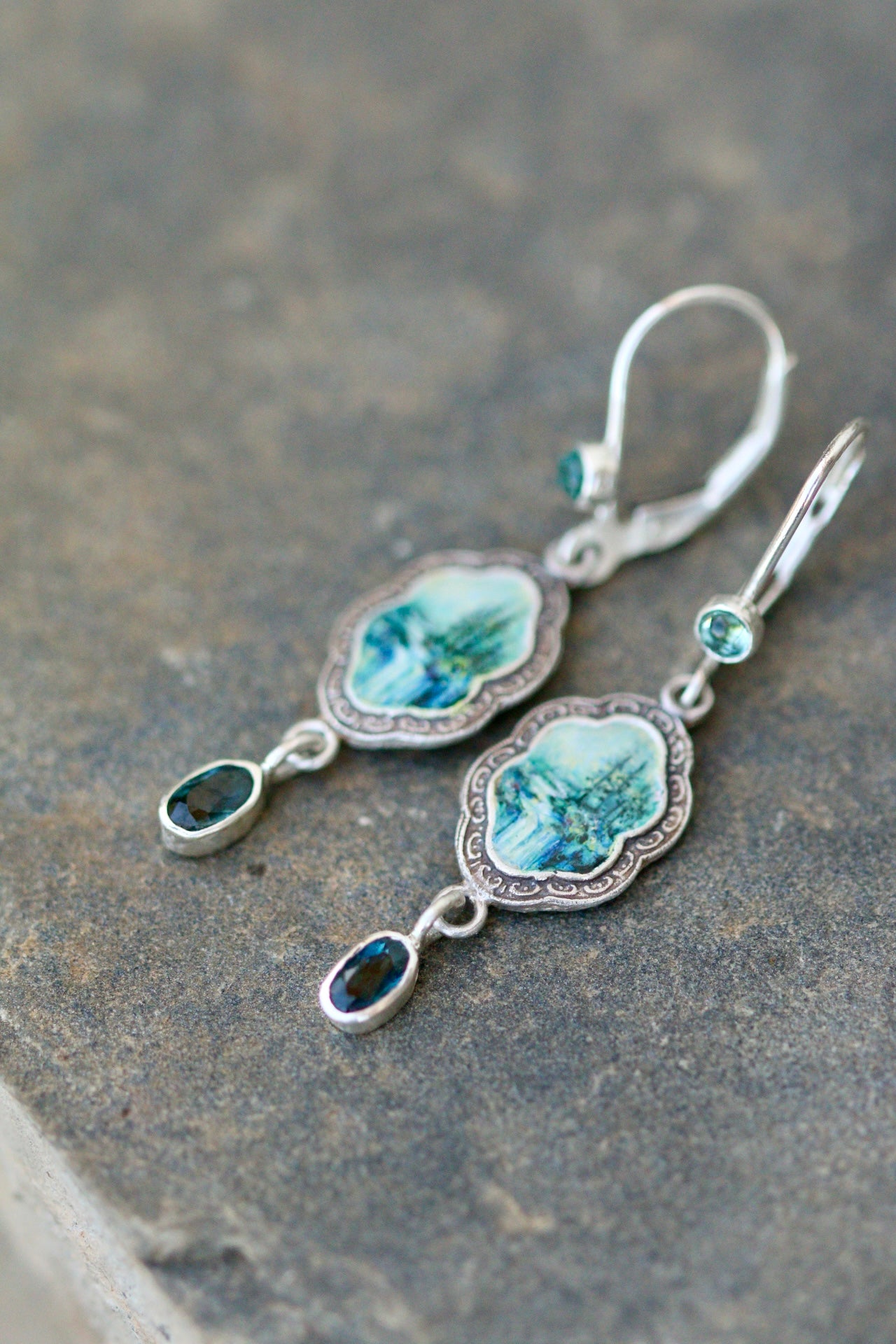 In search of waterfalls earrings